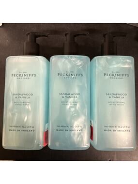 3Bottles Pecksniff's Sandalwood & Vanilla Moisturizing Hand Wash 16.2 fl oz each